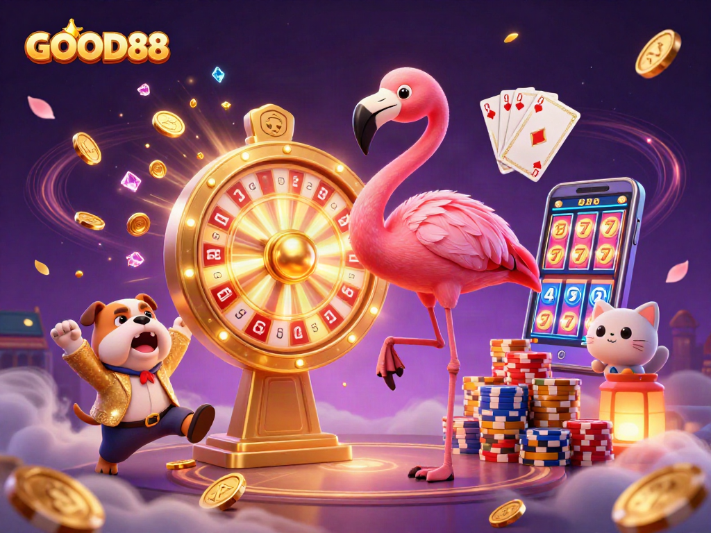 Spin the golden prize wheel at GOOD88 to reveal exciting gambling prizes and bonuses!