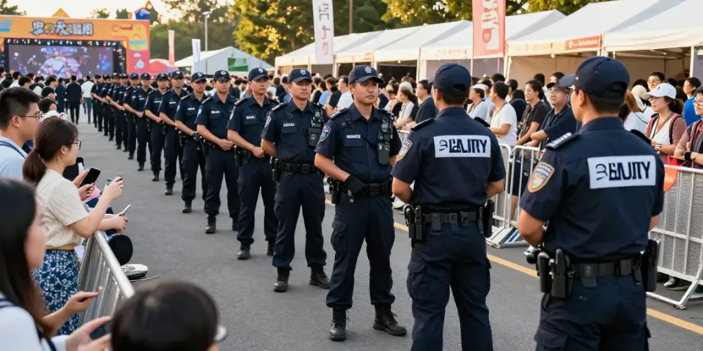 Security Solutions by trusted local security team at event