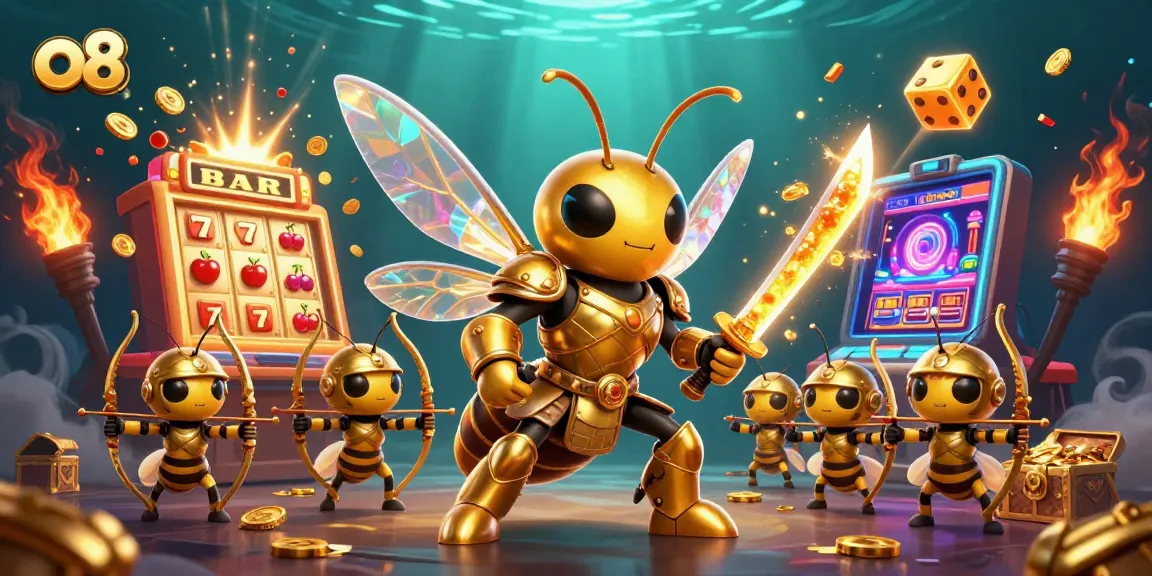 Experience thrilling play at O8 with immersive casino dynamics in this vibrant illustration.