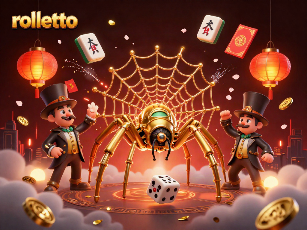 Engage with rolletto's thrilling gameplay through this vibrant steampunk illustration.