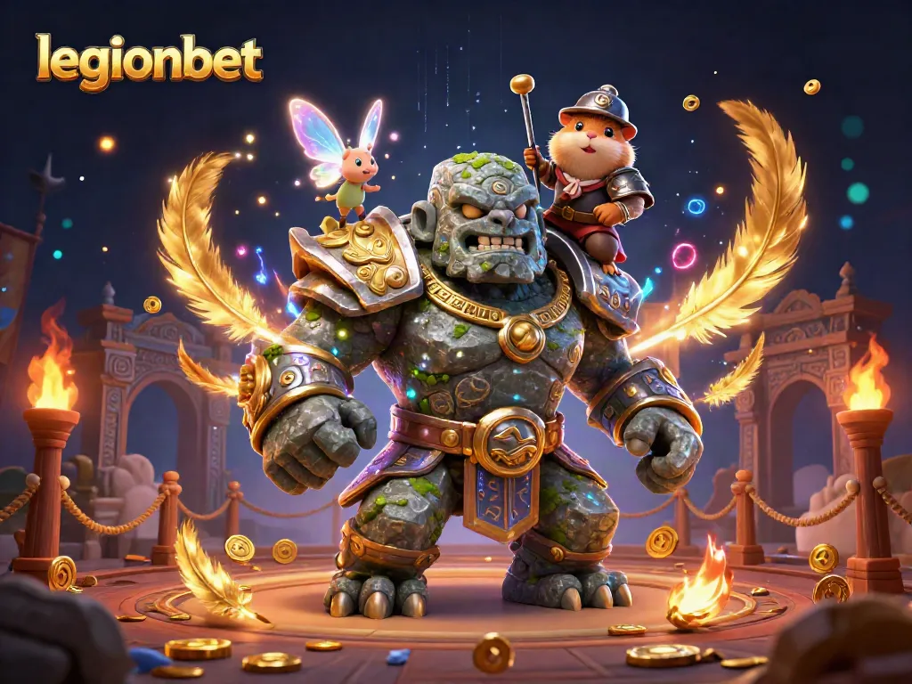 Experience thrilling gameplay with legionbet in an exciting 3D casino scene featuring magical characters.
