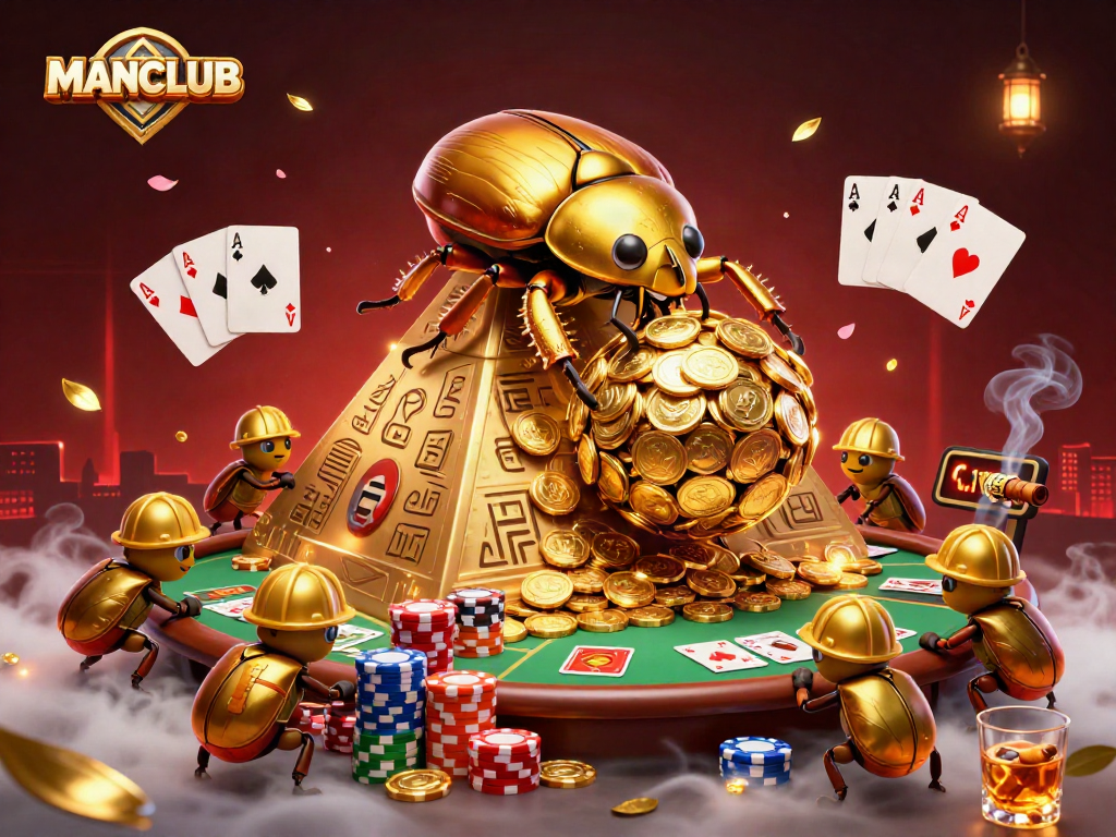 Experience the MANCLUB excitement with a visual feast of casino symbols and dynamic gameplay.