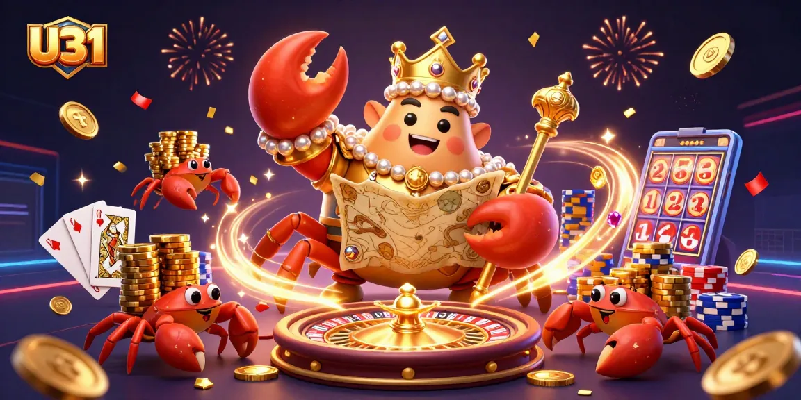 U31 transforms the casino experience with a grand crab emperor and dazzling winning elements.