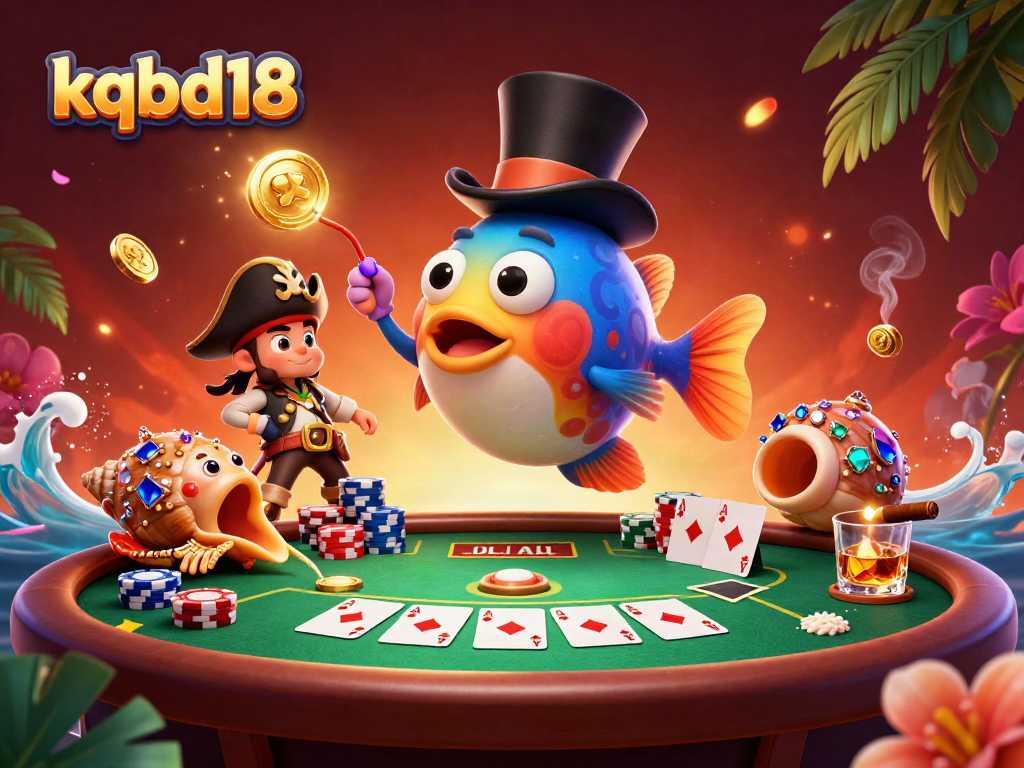 Engage with thrilling gaming at kqbd18, featuring an 3D anglerfish with poker elements.